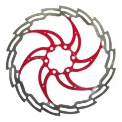 XLC Bremsscheibe BR-X02 Ø180mm 1,8mm Silber-rot