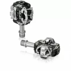 XLC System-Pedal PD-S17 Zweiseitig Schwarz/silber SPD-kompatibel