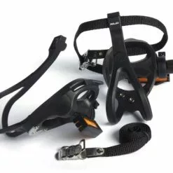 XLC Road-Pedal PD-R01 Einseitig, Mit Haken Und Riemen
