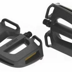 Kunststoffpedal Ergotec EP-2 Schwarz, 9/16", Mit Reflektoren Pedal
