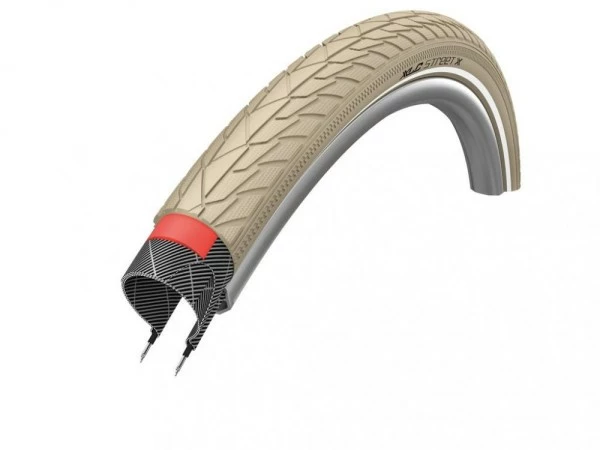 Reifen XLC StreetX PP 47-622 28x1.75 Cream Reflex, PP