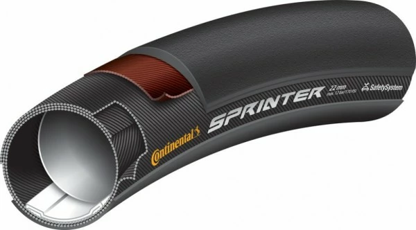 Reifen Continental Conti Schlauch Sprinter 28" X22mm (27x1") Schwarz/schwarz