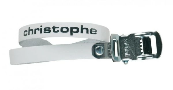 Pedalriemen Paar Zefal Christophe 516 Weiß, 370mm, Leder