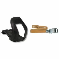 Pedalhaken Zéfal Christophe L/XL Pedal Haken Retro Pedalriemen Paar Zefal 516 Braun, 370mm, Leder