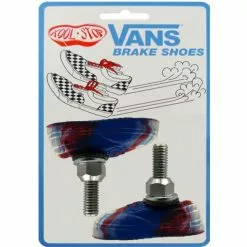 Bremsschuh V-Brake BMX, T7 Vans Rot/weiß/blau, Kool-Stop, VSWIRL