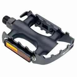 Pedale MTB, Kunststoff-Alu, Schwarz, Point