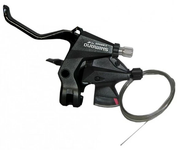 S+B-Hebel Shimano Altus ST-M310 2-Finger 3-fach, Links, V-Brake, 1800mm, Schwarz