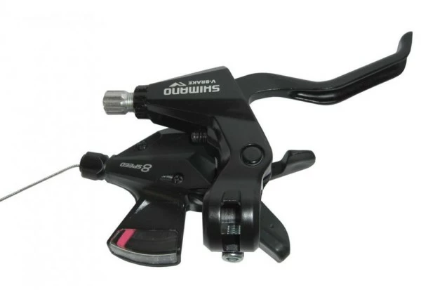 S+B-Hebel Shimano Altus ST-M310 2-Finger 8-fach, Rechts, V-Brake, 2050mm, Schwarz