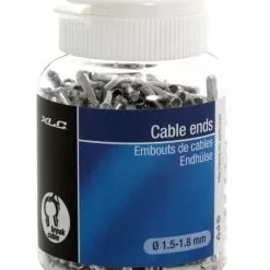 XLC Endkappen Für Innenzüge BR-X09 Silber Ø1,0-1,8mm 500 Stück In Flasche