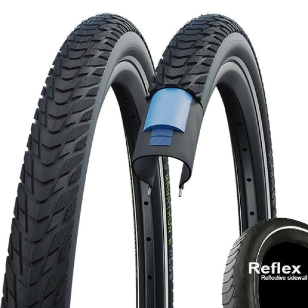 Reifen Schwalbe Marathon E-Plus 28x1.40" 37-622 Schwarz Reflex E-50 Draht