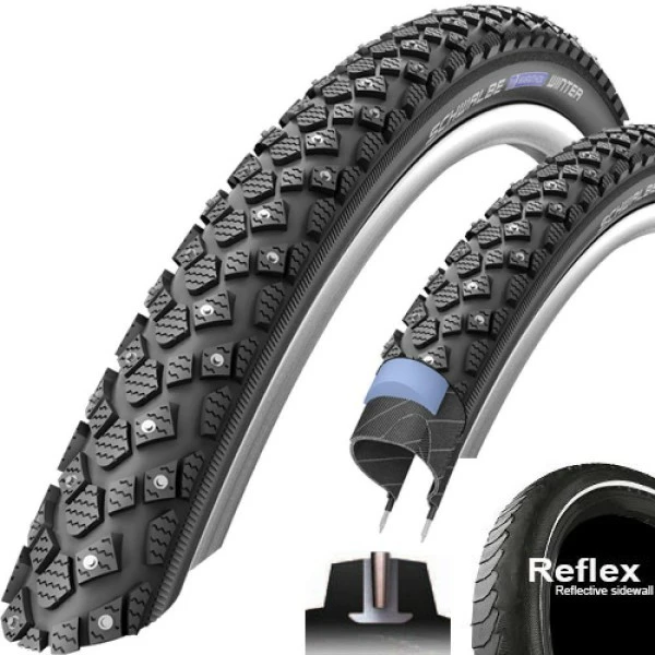 Reifen Schwalbe Marath.Winter Plus 26x2.15" 55-559 Schwarz Reflex E-25 Draht