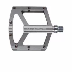 Plattform Pedale Freedom SL Alu , M-Wave, Titangrau, Messingschlager, 313341