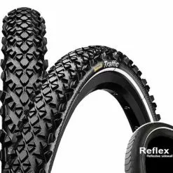 Reifen Continental Traffic 24x1.75" 47-507 Schwarz Reflex Draht