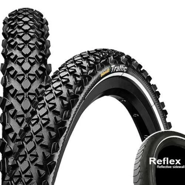 Reifen Continental Traffic 24x1.75" 47-507 Schwarz Reflex Draht