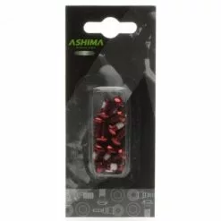 Ashima Bremsscheibe Befestigungsschrauben, Stahl 10B21, Torx T25, M5x10, Rot, 12 Stk.