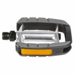 VP Pedal Trekking VP182 Anti-Rutschpedal Alu 79x90mm CNC Gefräßt Mit Reflektoren