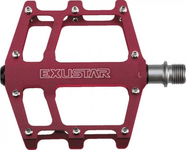 Exustar Plattformpedal MTB/BMX Rot Industriegelagert