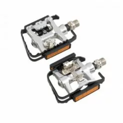 Barbieri Pedal MTB / Trekking Silber/schwarz Einseitige SPD-Bindung, Aluminium Körper Und Käfig DUO