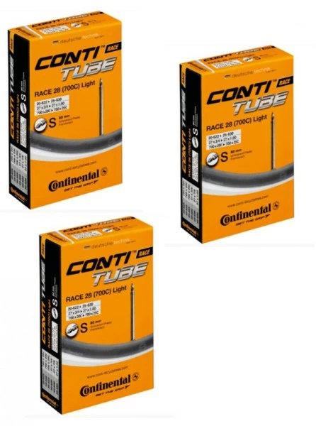 3 X Continental Schlauch Conti Race 28" 700x20/25C 18/25-622/630 SV 80mm