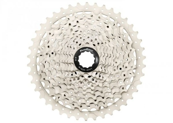SunRace Kassette CSMS8 EAX 11-fach Fluid Drive Plus 11-40 Zähne 11-13-15-17-19-21-24-28-32-36-40 Zäh