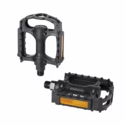 XLC Sport Pedal Gummikralle Grau/schwarz, 9/16",Reflektor