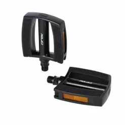 XLC City-/Comfort-Pedal PD-C21 Aluminium, Sandblock, Schwarz/schwarz