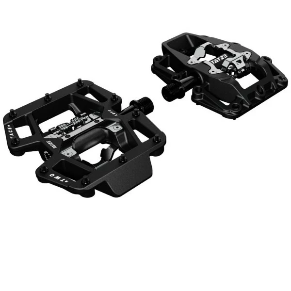 Tatze Pedal MTB TWO-FACE Comp. Plattform/SPD Schwarz, 10 Pins