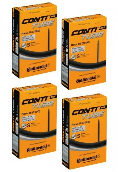 4 X Schlauch Continental Conti Race 28 28" 700x20/25C 20/25-622/630 SV 80mm