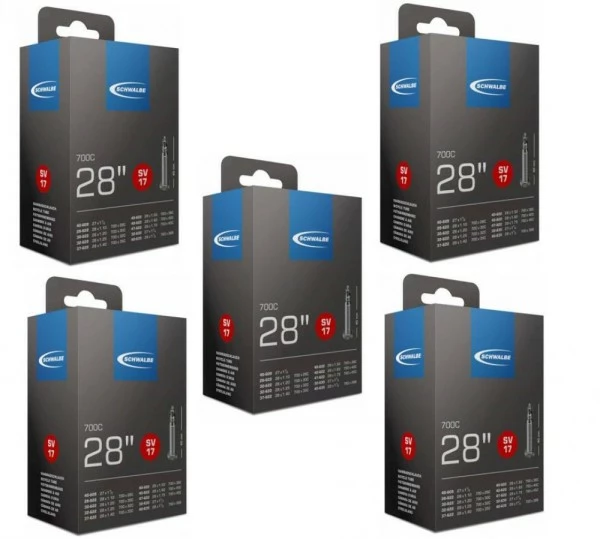 5 X Schwalbe Schlauch SV17 (28/47-622/635) - 28 Zoll