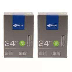 2 X Schwalbe Schlauch AV10 24x1.50-2.50" (40/62-507) 24 Zoll AV 40mm