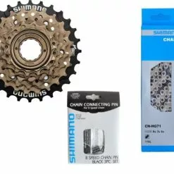 Antriebsset Shimano Freilauf-Schraubzahnkranz MFTZ500 6-fach - 3-teilig