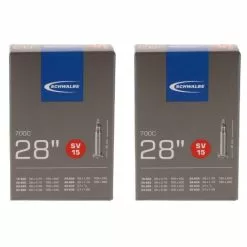 2 X Schwalbe Schlauch SV15 28x0.75-1.10" (18/28-622/630) - 28 Zoll SV 40mm