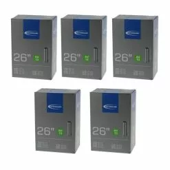 5 X Schwalbe Schlauch AV13 26x1.50-2.40" (40/62-559) - 26 Zoll AV 40mm Fahrradschlauch Autoventil 26