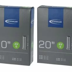 2 X Schwalbe Schlauch AV6 (28/40-406) 20 Zoll